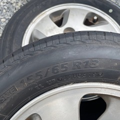 サマータイヤ155/65R13アルミホイール4本セット の画像