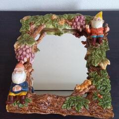 陶器の小人の鏡