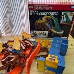 トミカ トミカシステム 5WAY ダブルリフト どうろセット ➕3wayオート山道道路セットの画像