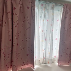 ディズニー　カーテン　レースカーテンセット　丈90cmの画像
