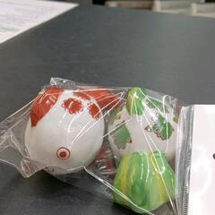 0608-074 水槽周辺品　セトモノ金魚