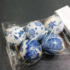 0608-075 水槽周辺品　セトモノボール５個セット