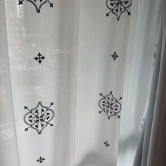 北欧風　カーテン　レースカーテンセットの画像