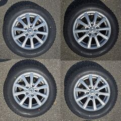 スタッドレスタイヤ ホイール 15インチ 4本セット 5穴 114.3 +45 195/65R15 ノア VOXYの画像