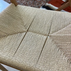 中古品　無印良品　オーク材　ペーパーコードアームチェア　公田店の画像