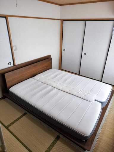 すのこクイーンベッドフレーム(モード2/MBR) \[マットレス無料追加可]