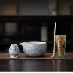 【新品】 【4点セット】抹茶セット 茶道具 初心者 自宅用 お点...