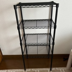 美品スチールラック黒　