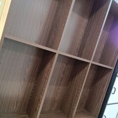*お値段見直しました*リユースのサカイ栃木店★ジモティ割あり★  本棚 ブラウン W118×D31×H211 クリーニング済み TC9107の画像