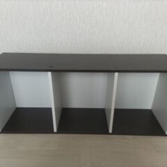 受渡し者様決定◆３段ボックス◆ダーク木目調＆白の画像