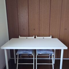 IKEA　白　ダイニングセット