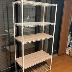 メタルラック　ホワイト　スチールラック