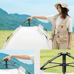 【新品】Jeep テント ワンタッチテント 2～3人用　uvカット加工（1つ出入り口1つ窓口）防湿シートとレジャーシート付き JP11FDの画像