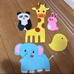 手作り動物ペーパークラフトセット(ラミネート済み)