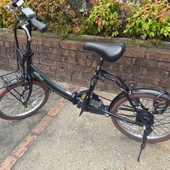 電動アシスト自転車 e-Basic ブラック　折りたたみ