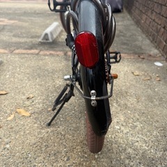 電動アシスト自転車 e-Basic ブラック　折りたたみの画像