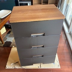 4段引き出しキャビネット 収納棚　