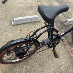 電動アシスト自転車 e-Basic ブラック　折りたたみの画像