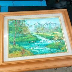 0608-092 絵画　北アルプス