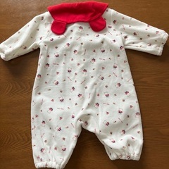 【お話中】秋冬ロンパース50-60 女児 新生児〜の画像