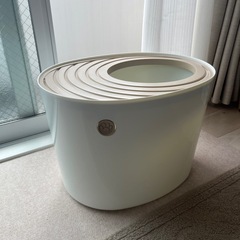 アイリスオーヤマ 猫用トイレ本体 上から猫トイレ (飛び散らない...