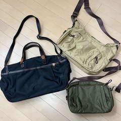 progress カバン３点セットボストンバック　ショルダーバック