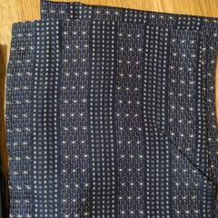 リメイク材料【着物、3枚】紬、絣柄、絽か紗？の画像