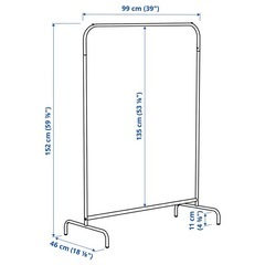 IKEA(イケア) MULIG 80179433 洋服ラック, コート ホワイトの画像