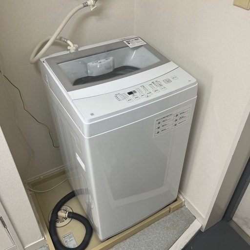 ニトリNTR60  2021年　全自動洗濯機 6kg  風乾燥付き/ふた透明