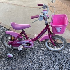 14インチ子供用自転車　ピンク