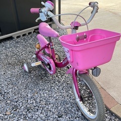 取引者決定　　14インチ子供用自転車　ピンクの画像