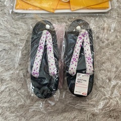浴衣用作り帯&下駄セットの画像