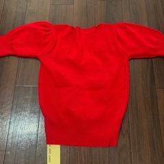 クロップド丈半袖ニット 新品の画像