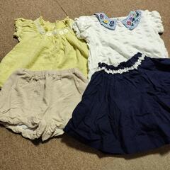 女の子 上下セット 3組  90㌢〜95㌢まとめ売り