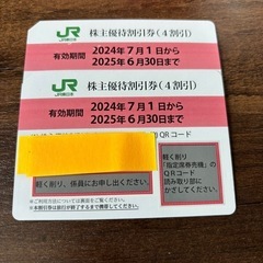 JR東日本株主優待　2枚