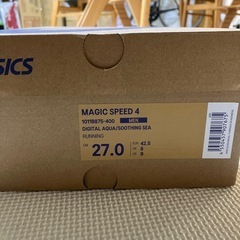   ASICS マジックスピード4（27.0cm／ブルー）箱あり・美品 の画像