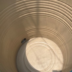 ブリキ　米びつ　ライスストッカーの画像