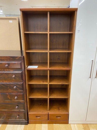 【トレファク ラパーク岸和田店】シェルフ ハイタイプ ブラウン