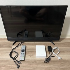 【セット割】aiwa製32型薄型テレビ&BUFFALO製2TB外...
