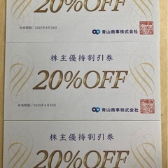 洋服の青山割引券　1枚からオッケー