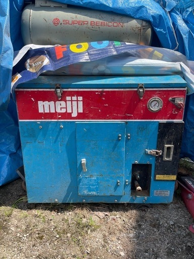 【動作未確認につきジャンク】ガソリンエンジンコンプレッサー