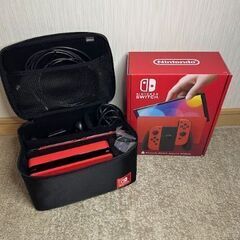 Nintendo Switch(有機ELモデル) マリオレッド　バッグ付きの画像