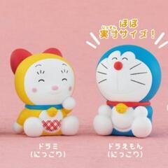 新品未開封　ドラえもん　ドラミちゃん　にっこり　ソフビこれくしょん5　ガチャ　ガシャポン　フィギュア　バンダイ　2種セットの画像
