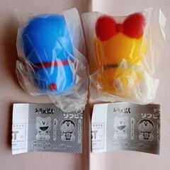 新品未開封　ドラえもん　ドラミちゃん　にっこり　ソフビこれくしょん5　ガチャ　ガシャポン　フィギュア　バンダイ　2種セットの画像