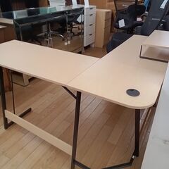 ★ジモティ割あり★  デスク ナチュラル H74×D120×W120 クリーニング済み TK5532の画像