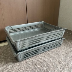スタックアクスル　トレーメタルハンドル付 浅型大 A3対応 2個 