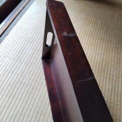中古木製お盆　北海道民芸家具　サイズ約30cm×46cmの画像