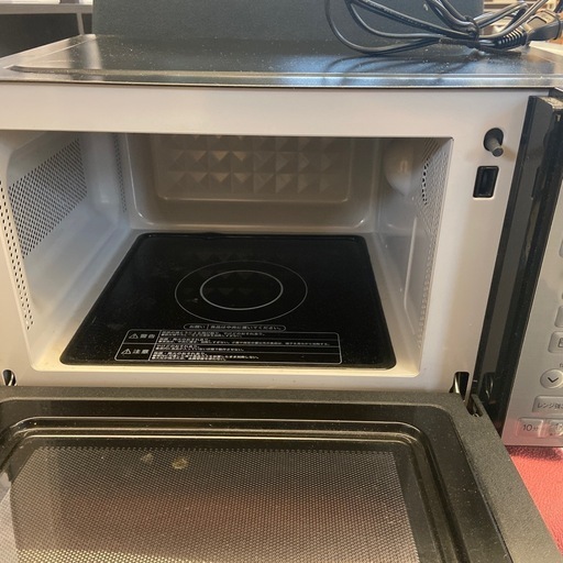 K2506-091 Haier ヘルツフリー電子レンジ JM-XP2FH18G 2023年製 動作確認済み キズ汚れあり ORIGINAL BASIC ORIGINALSELECT 電子レンジ URBAN CAFE SERIES 18L