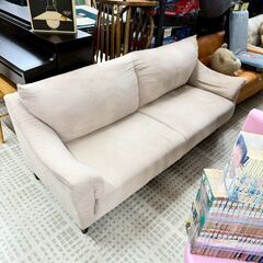 【訳アリ品】ソファー 三人掛け シミ汚れ有り 