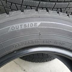 組み換え工賃込み❄️バリ山スタッドレス195/65R15ヨコハマ中古タイヤ4本セット　　　　(YH1R)の画像